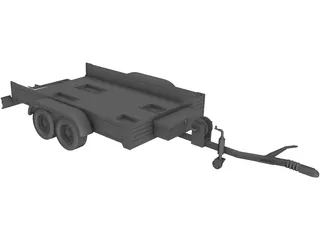 Bike Trailer 3D Model preview