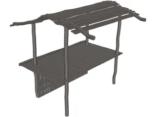 Bamboo Bar 3D Model preview