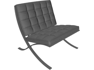 Barcelona Chair 3D Model preview