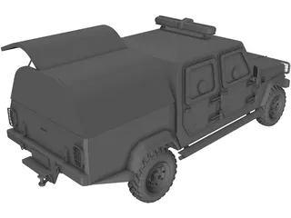 Jeep Agrale C.I.T (Cash in Transit) 3D Model preview