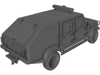 Jeep Agrale BP Canopy 3D Model preview