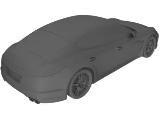 Porsche Panamera S Hybrid (2013) 3D Model preview
