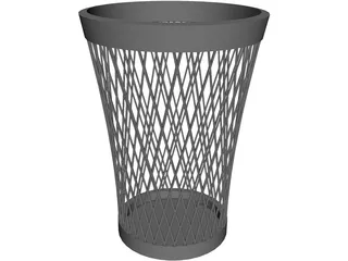 Trash Can 3D Model preview