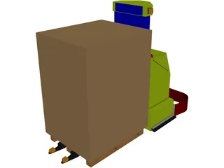 Automated Guided Vehicle [AGV] 3D Model preview