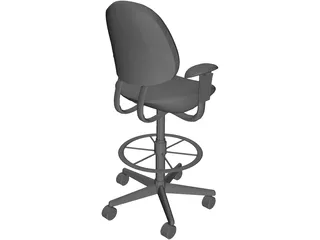 Office Chair 3D Model preview