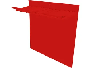 Theater Curtains 3D Model preview