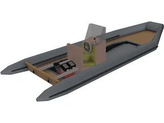 Rigid Inflatable Boat [RIB] 3D Model preview