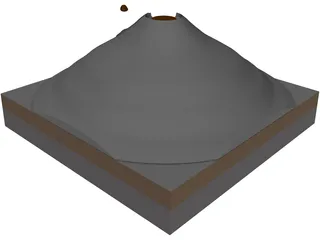 Volcano 3D Model preview