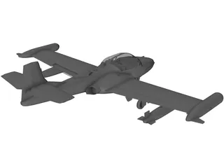 Cessna A37 Dragonfly 3D Model preview