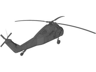 Sikorsky HUS-1 Seahorse 3D Model preview