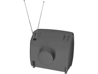 TV Set 3D Model preview