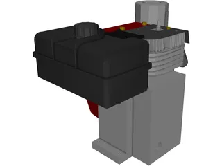 Tecumseh 4-Stoke Engine 3D Model preview