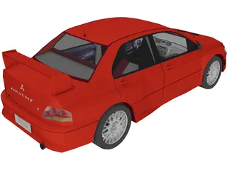 Mitsubishi Lancer Evolution VII 3D Model preview