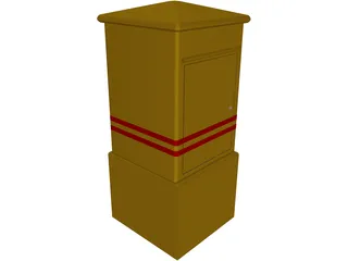 Post Box 3D Model preview