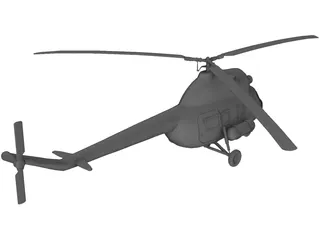 Mil Mi-2 Hoplite 3D Model preview
