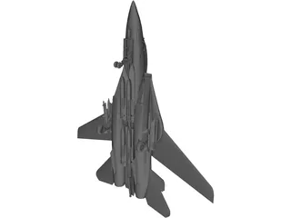 F-14 Tomcat Fighter 3D Model preview