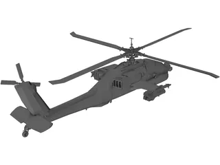 Boeing AH-64D Apache Longbow 3D Model preview