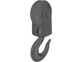 Hook and Pulley 3D Model preview