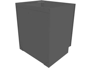 Cabinet Kitchen 3D Model preview
