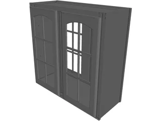 Cabinet Wall 3D Model preview