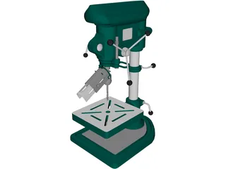 Drilling Machine 3D Model preview