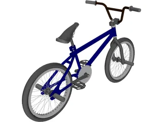 Bike BMX Trial 3D Model preview