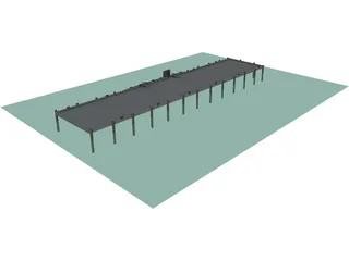 Sub Pier 3D Model preview