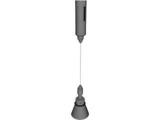 Cable Hung Light 3D Model preview