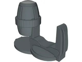 Ireos Pro Xeon Search Light 3D Model preview