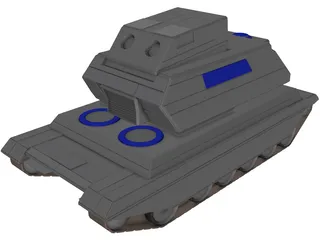 Hunter Support Tank 3D Model preview
