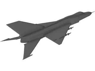 Shenyang J-8 3D Model preview