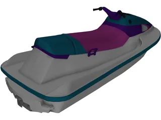 Jet Ski Suzuki 3D Model preview