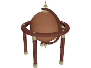 Mappemonde (1900) 3D Model preview