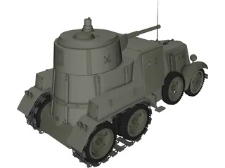BA-10 Winter 3D Model preview