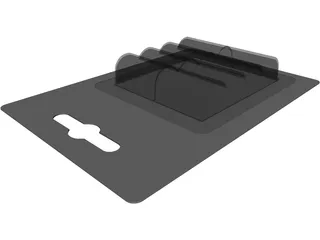 Battery Blister Pack 3D Model preview