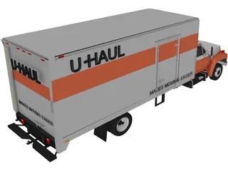 Uhaul Truck 3D Model preview