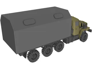 Ural Truck 3D Model preview