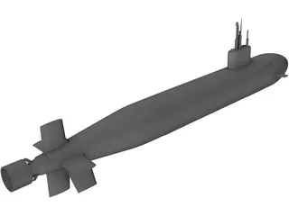 Seawolf 3D Model preview