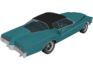 Buick Riviera Boattail (1972) 3D Model preview