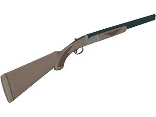 Shotgun (Over and Under) 3D Model preview