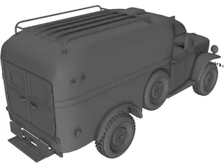 Ambulance 3D Model preview