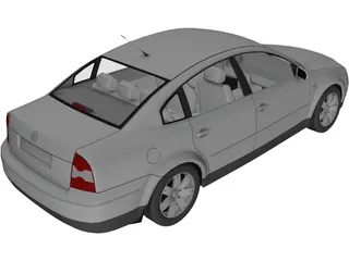 Volkswagen Passat B5 3D Model preview