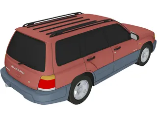 Subaru Forester (1997) 3D Model preview