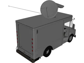 Chevrolet TV Van (1988) 3D Model preview
