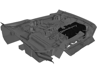Honda Civic Engine 3D Model preview