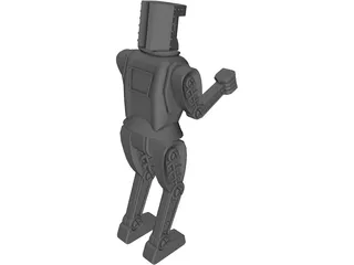 Boxing Robot 3D Model preview