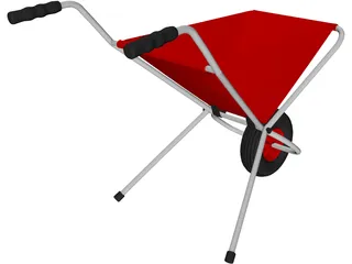 Wheelbarrow 3D Model preview