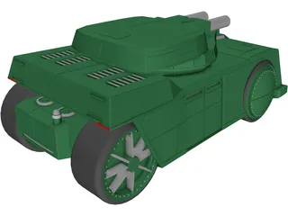 Wheeled APC 3D Model preview