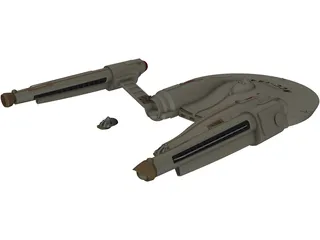 Star Trek Airplane 3D Model preview