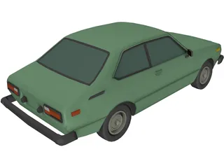 Toyota Corolla (1978) 3D Model preview